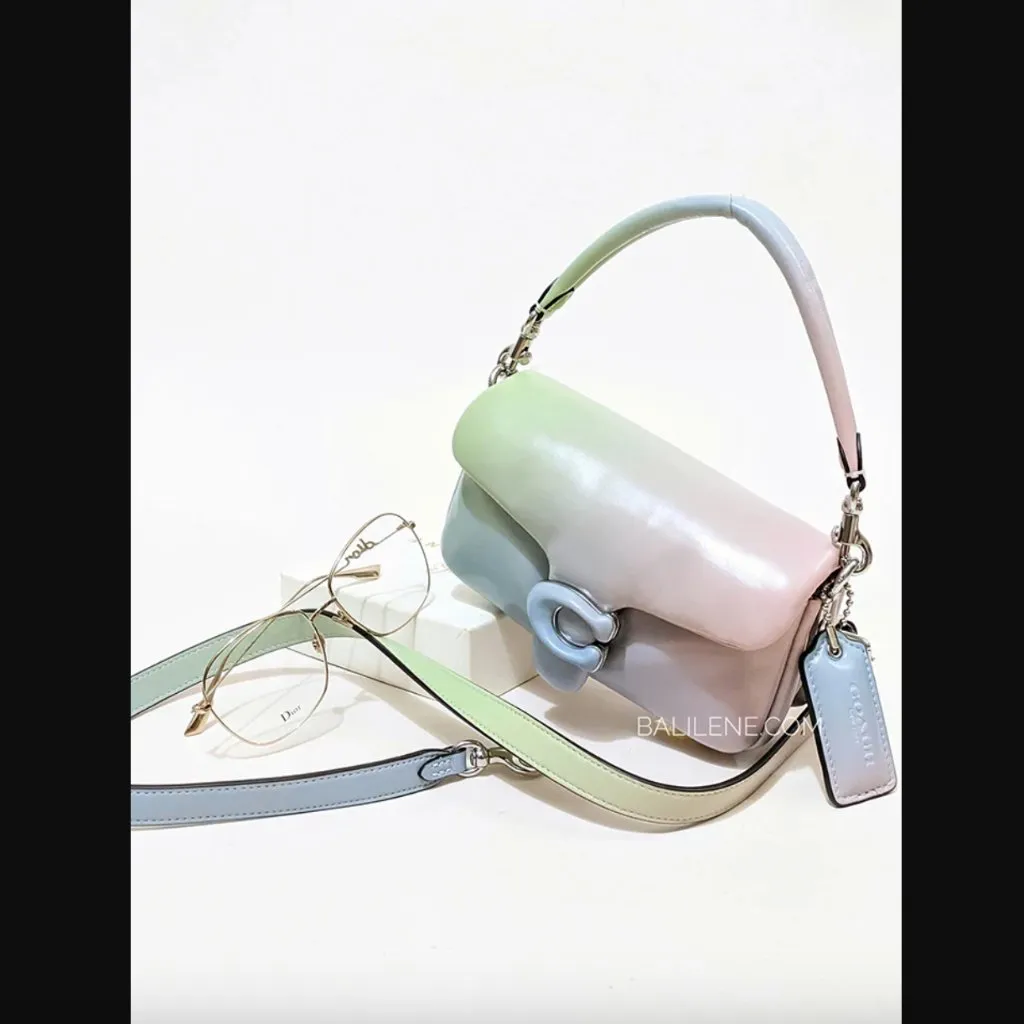 Coach Pillow Tabby 18 Pastel Ombre Leather Mini Crossbody Purse Handbag - Image 2
