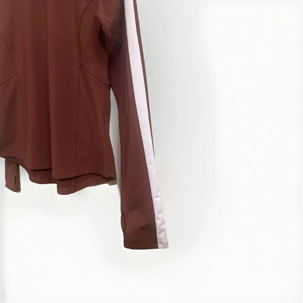 Calia Carrie Underwood Shirt Fleece Lined Mockneck Pullover Cold Weather Large Brown - Image 2