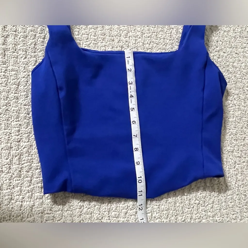 Rachel Zoe Cobalt Blue Crop Top - Image 6