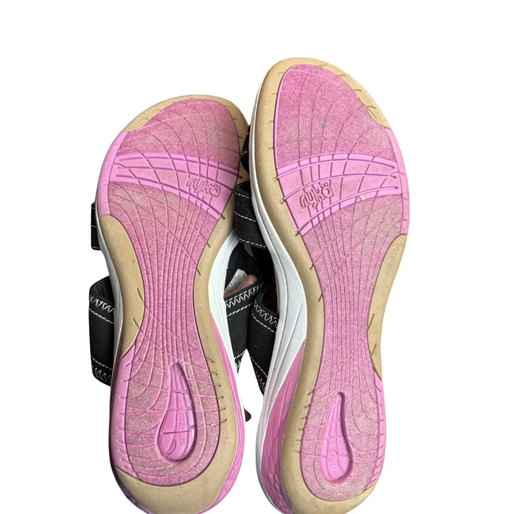 Ryka Black Athletic Slide Sandals With Pink Sole Womens Size 9 - Image 2
