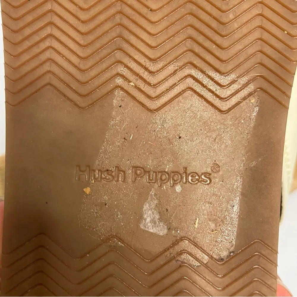 Hush puppies‎ June platform criss cross sandals slides white tan women’s size 10 - Image 8