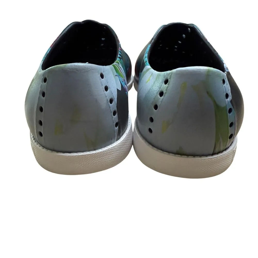 Biion Women's Spikeless Golf Shoes Jungle Night Print Black Blue Size 7 - Image 6