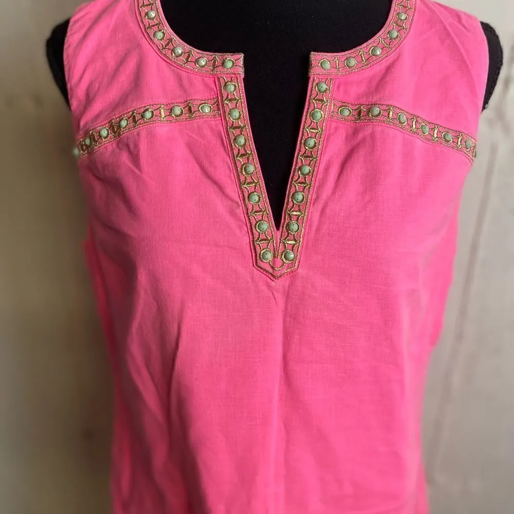 #512 VINEYARD VINES Linen Blend Mini Dress - Image 6