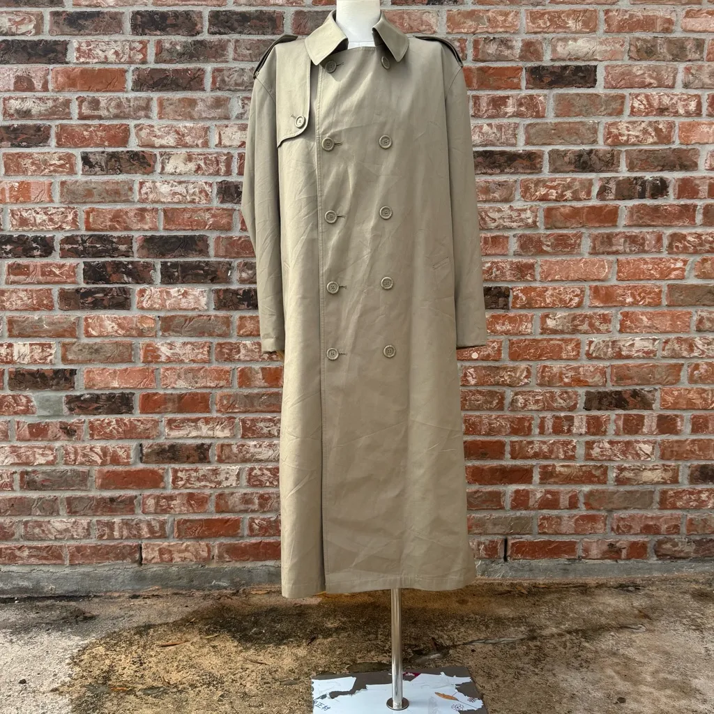 Oleg Cassini vintage heavy duty khaki peacoat / M (40 EU) / Excellent condition* - Image 7
