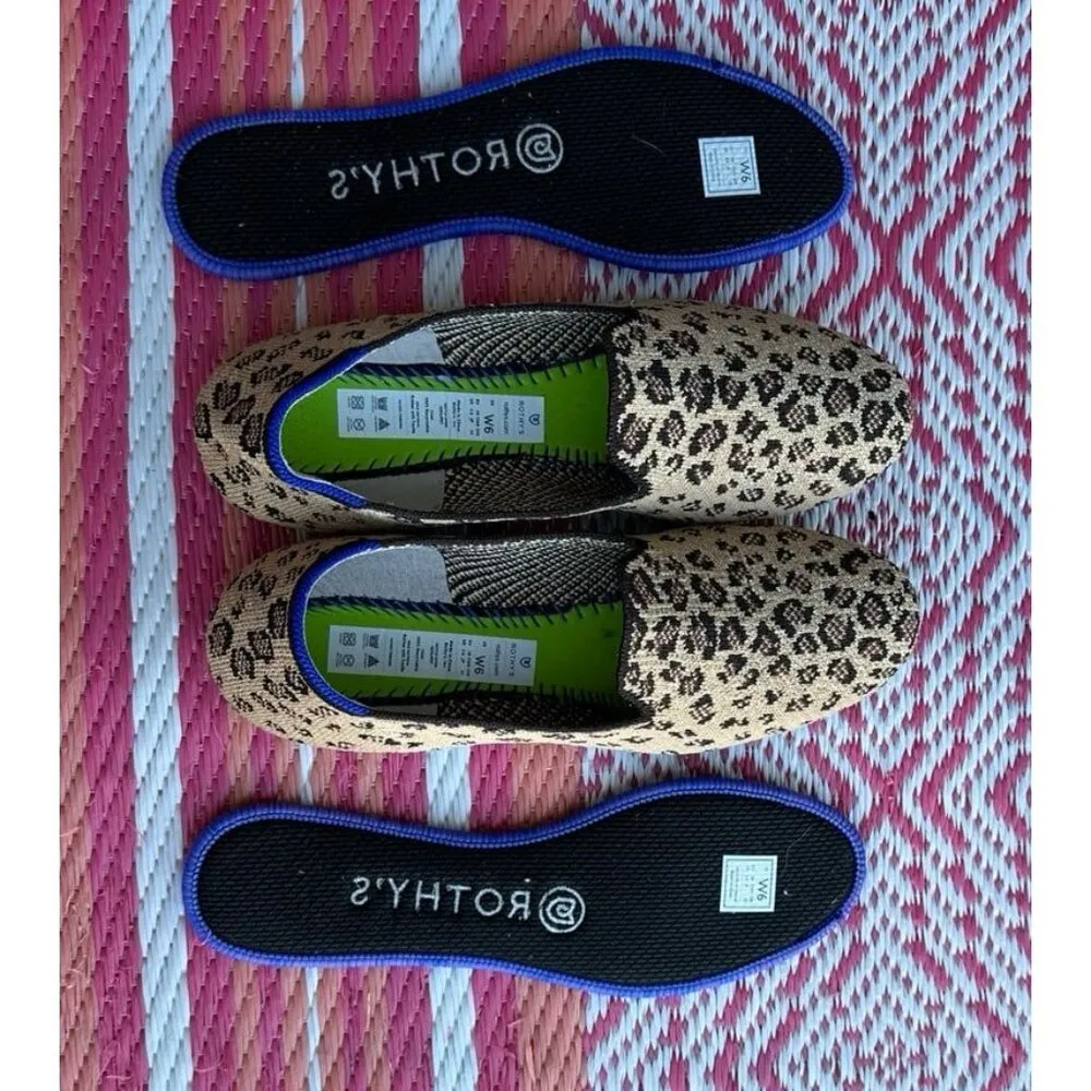 Rothy's Spotted Leopard Loafers Size 6.0, Casual, Comfy - Image 11