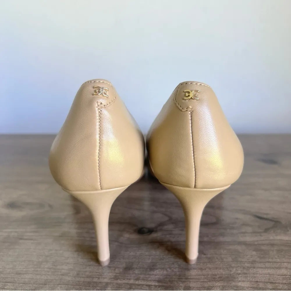 Sam Edelman Jordyn Women's Nude Leather Pump Size 8.5 #B1408 - Image 6