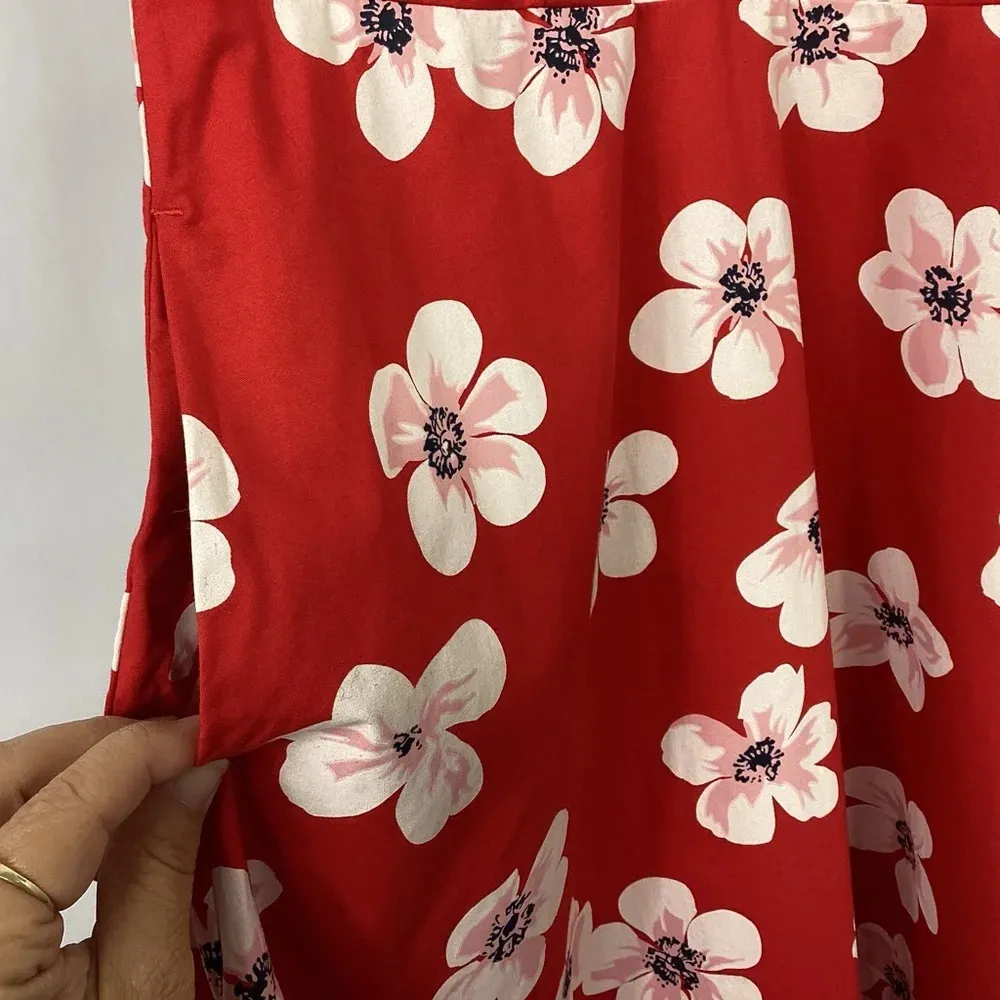 J. Crew Button Down Shirt Dress Cherry Blossom Size 4 - Image 4