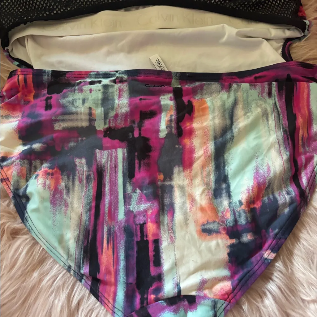Calvin Klein Multicolor Abstract Swimsuit - Image 7