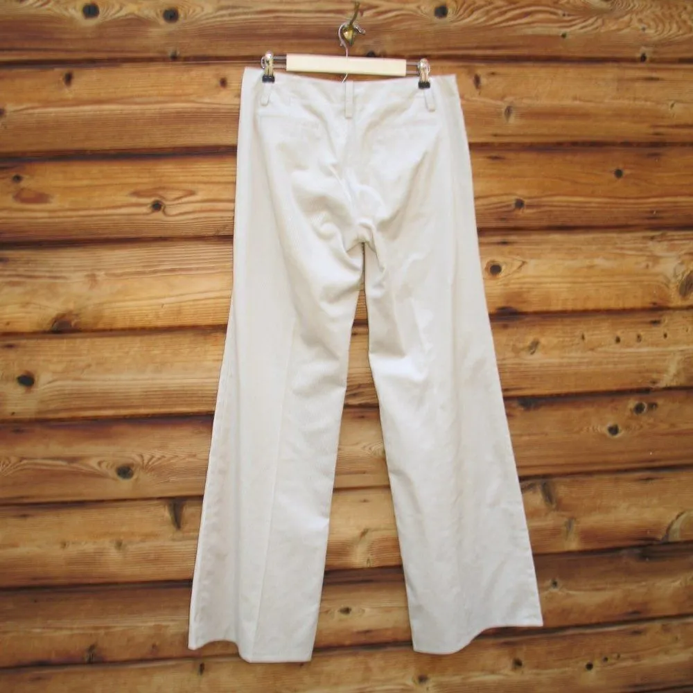 Elie Tahari Cream Wide Leg Flare Pants - Image 6