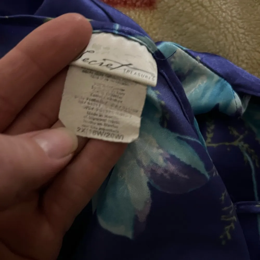 2X Purple blue lily silk satin baby doll chemises - Image 5