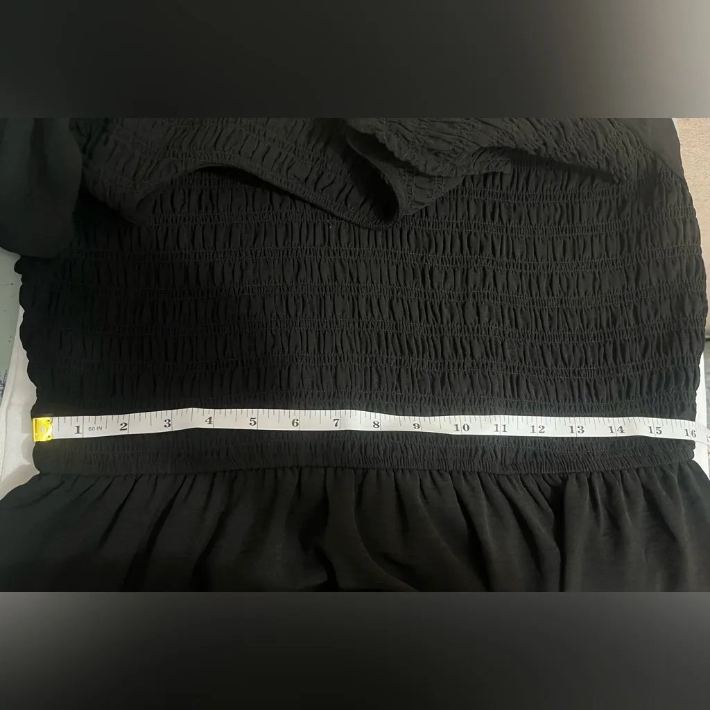 Blu Pepper Black Tiered Midi Dress 1X - Image 9