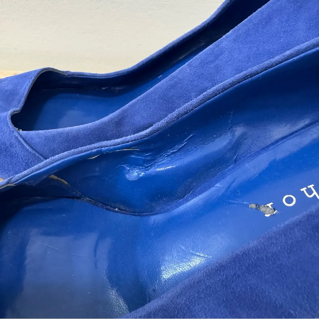 Metaphor  Royal Blue Pointed Toe Heels 8 - Image 5