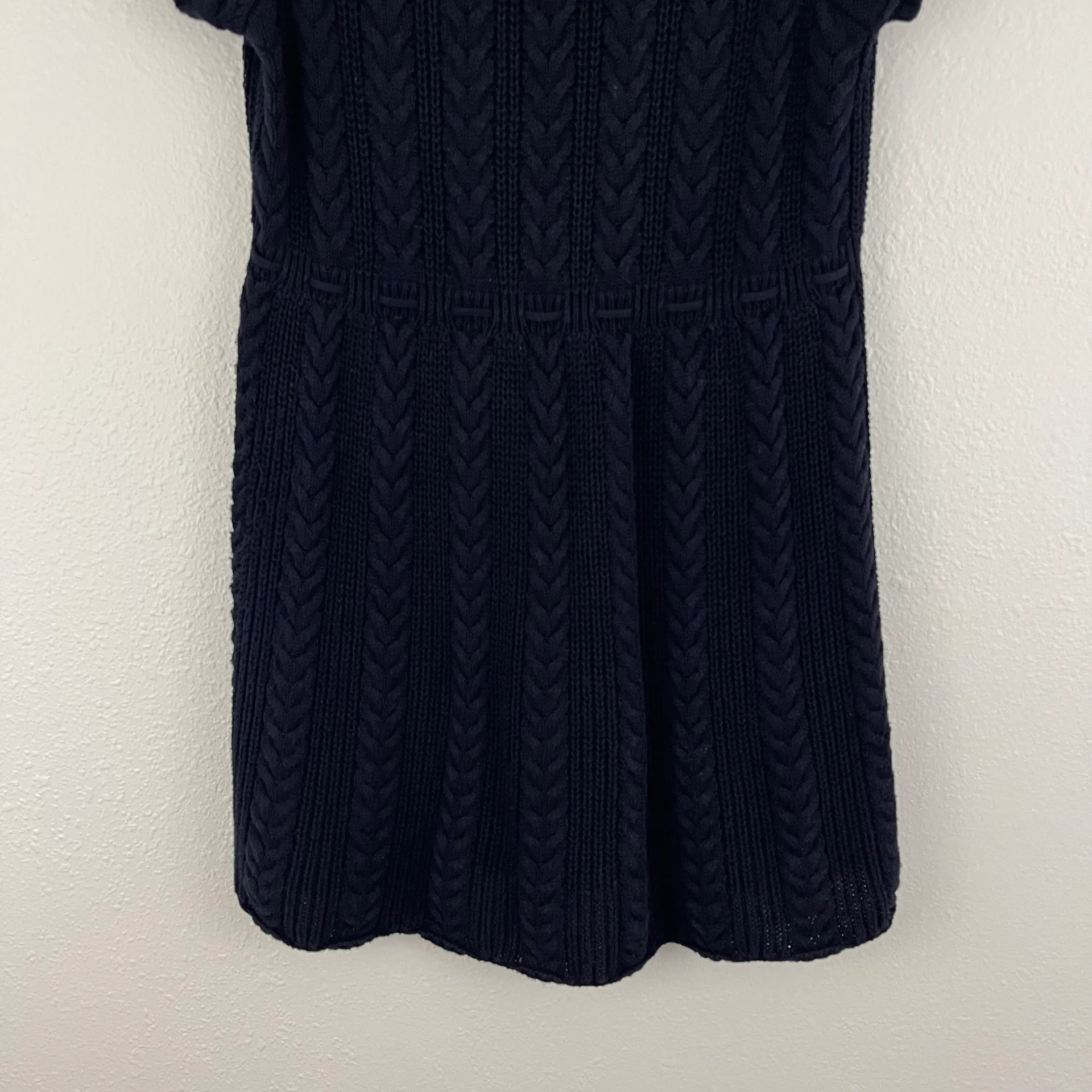 Polo Jean Co. POLO JEANS RALPH LAUREN Vintage Y2K Navy Blue Knit Short Sleeve Babydoll Sweater - Image 9