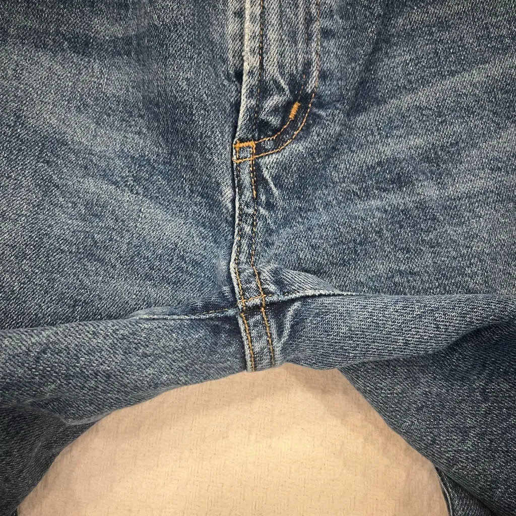 AGOLDE Toni Mid-rise Straight Leg Classic Blue Denim Jeans Size 27 - Image 7