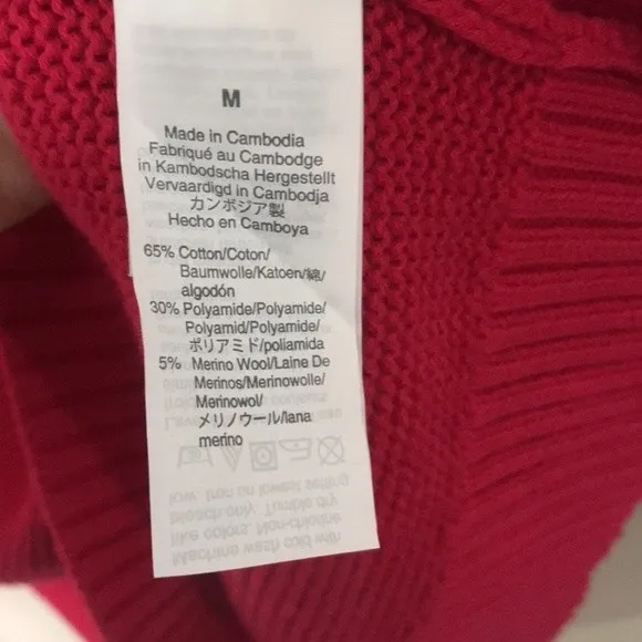 J.Crew Classic mock Turtleneck Sweater  Size Medium Cotton merino wool blend - Image 8