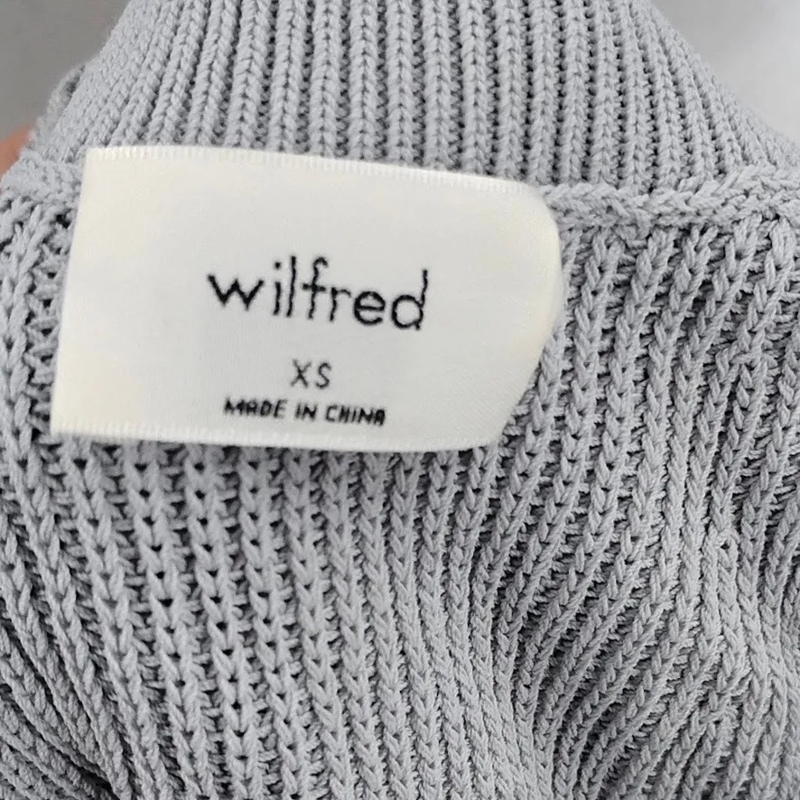 Aritzia Wilfred Orris Knit Sweater Tank Top Sleeveless Halter Neck Blue 82999 XS - Image 4