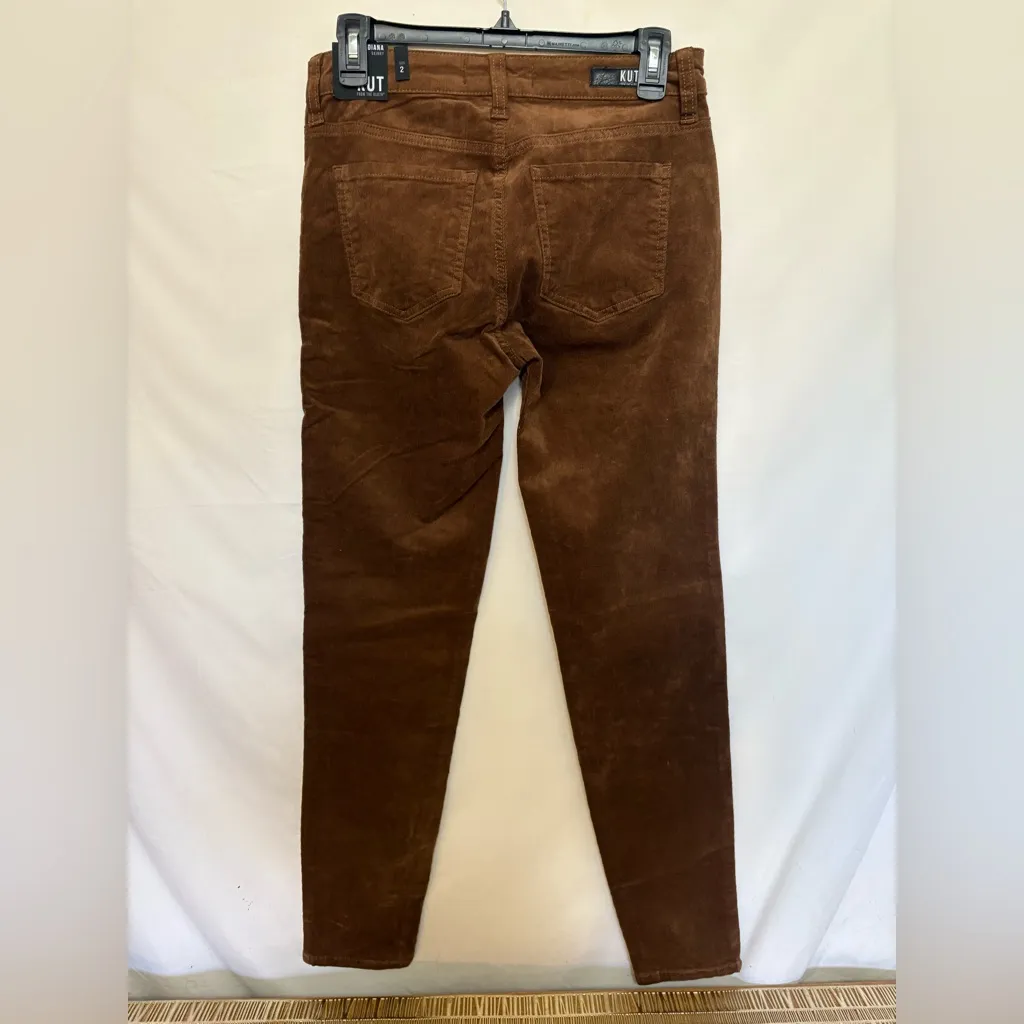 NWT Kut From The Kloth Diana Corduroy‎ Relaxed Fit Skinny Size 2 - Image 4