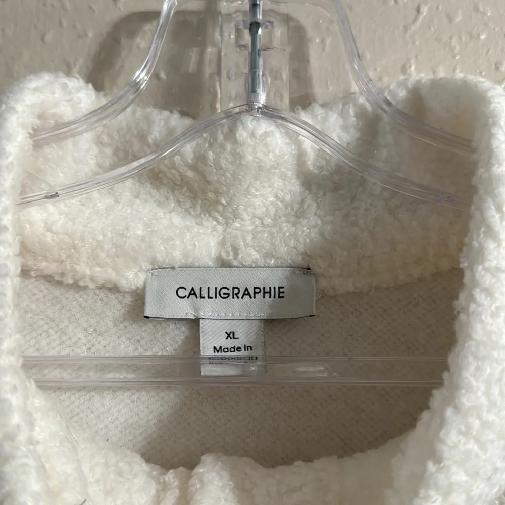 CALLIGRAPHIE BALLOON SLEEVE SWEATER White Size XL - Image 4