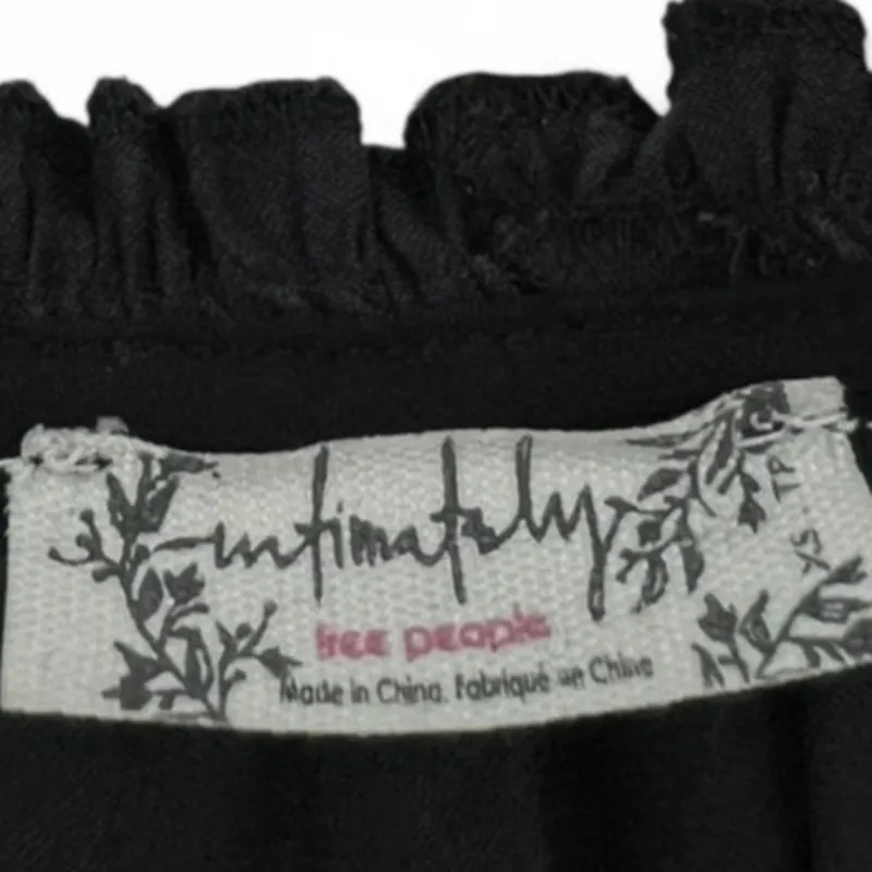 Free People Intimately | XS | All Tucks Blousy Black Thong Bodysuit OB1089527 - Image 6