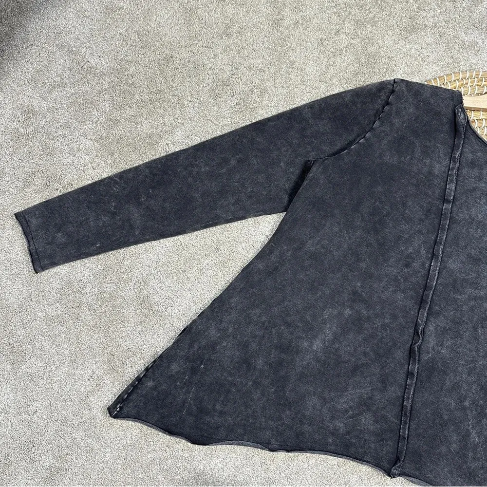 NWT BlackMilk Raider Acid Sweatshirt Top Asymmetrical Longsleeve Raw Hem Size S - Image 11