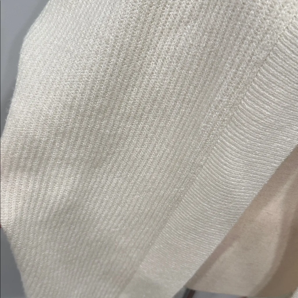 Cream Hooded Cardigan Size M - Image 2