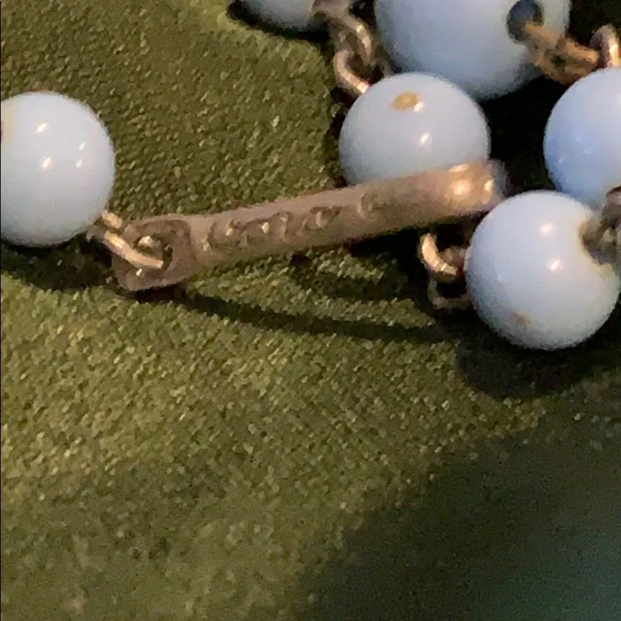 Vintage Coro Blue Enamel Collar - Image 7