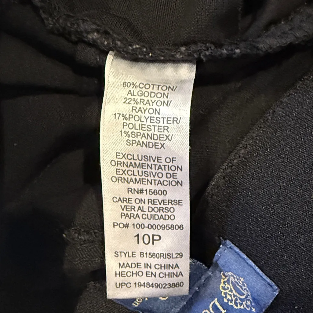 Democracy ab Solution Womens 10P  Dark black Jeans - Image 7