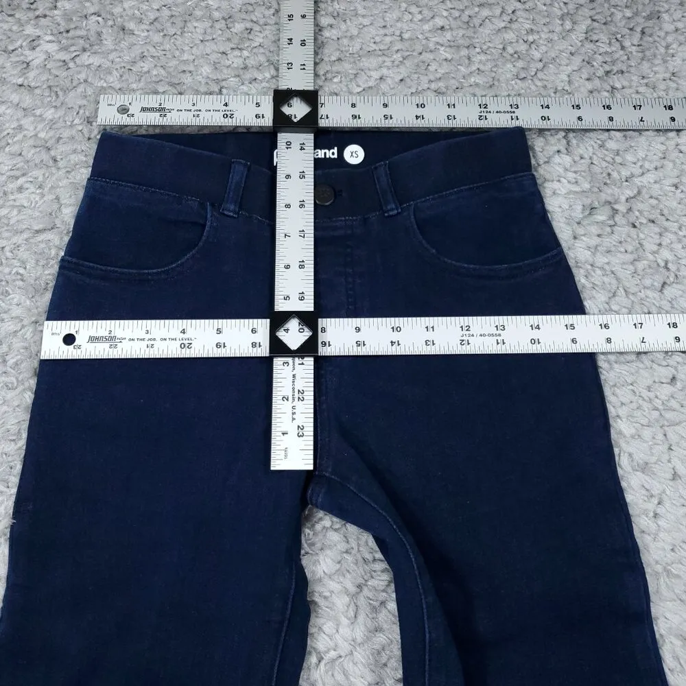 Betabrand 4-Pocket Bootcut Denim Jeans Indigo Dark Wash Blue Pull On Size XS - Image 7