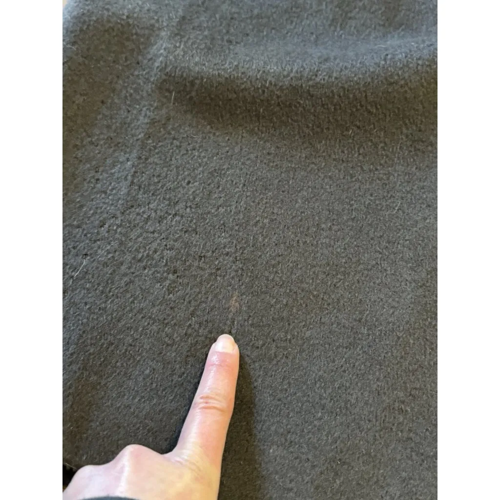 Alorna by Forstmann Long Brown Wool Coat Button Up Made In USA Petite Measured Size undefined - Image 11