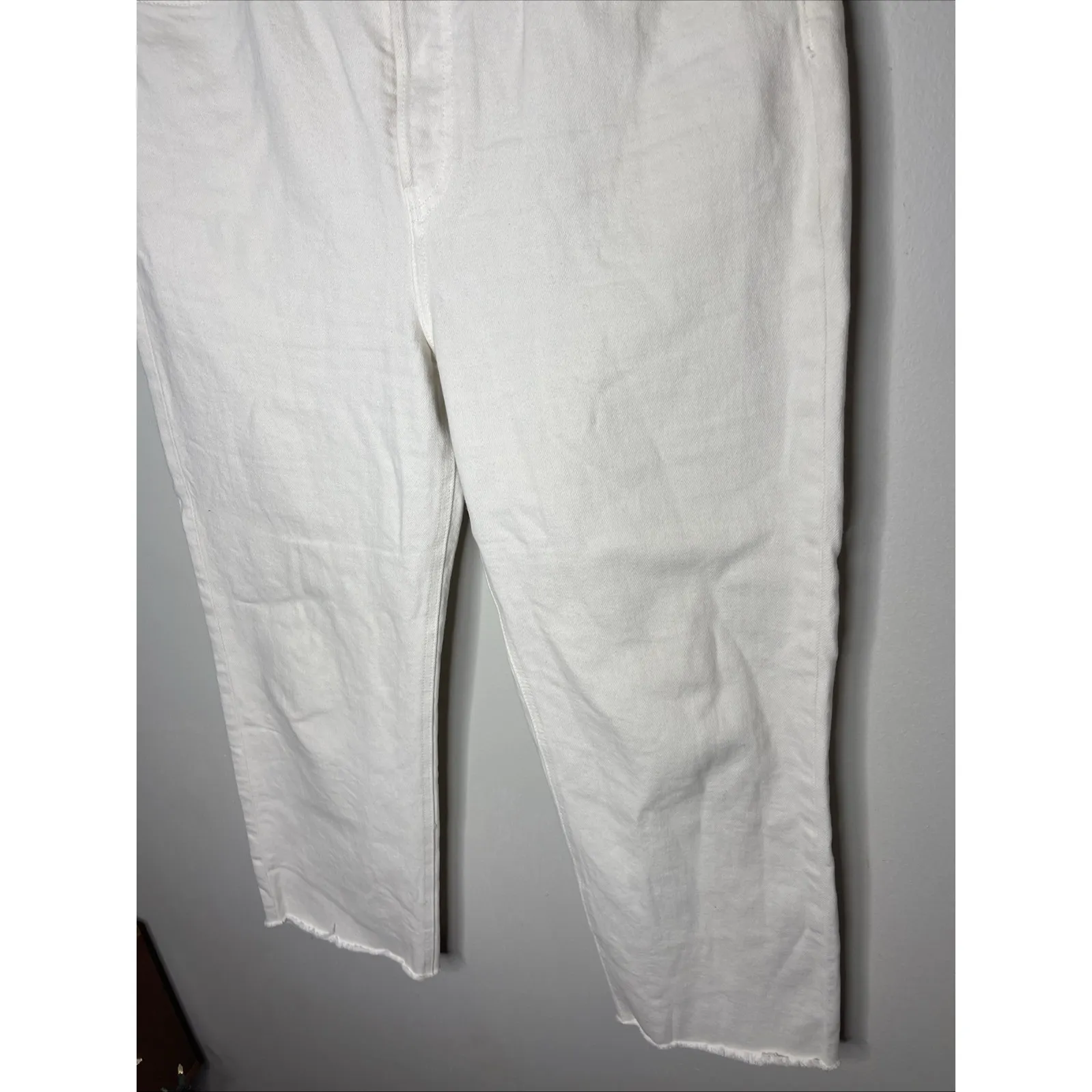 Frank & Eileen Monaghan Cream Italian Vintage Denim Sz 32 - Image 5