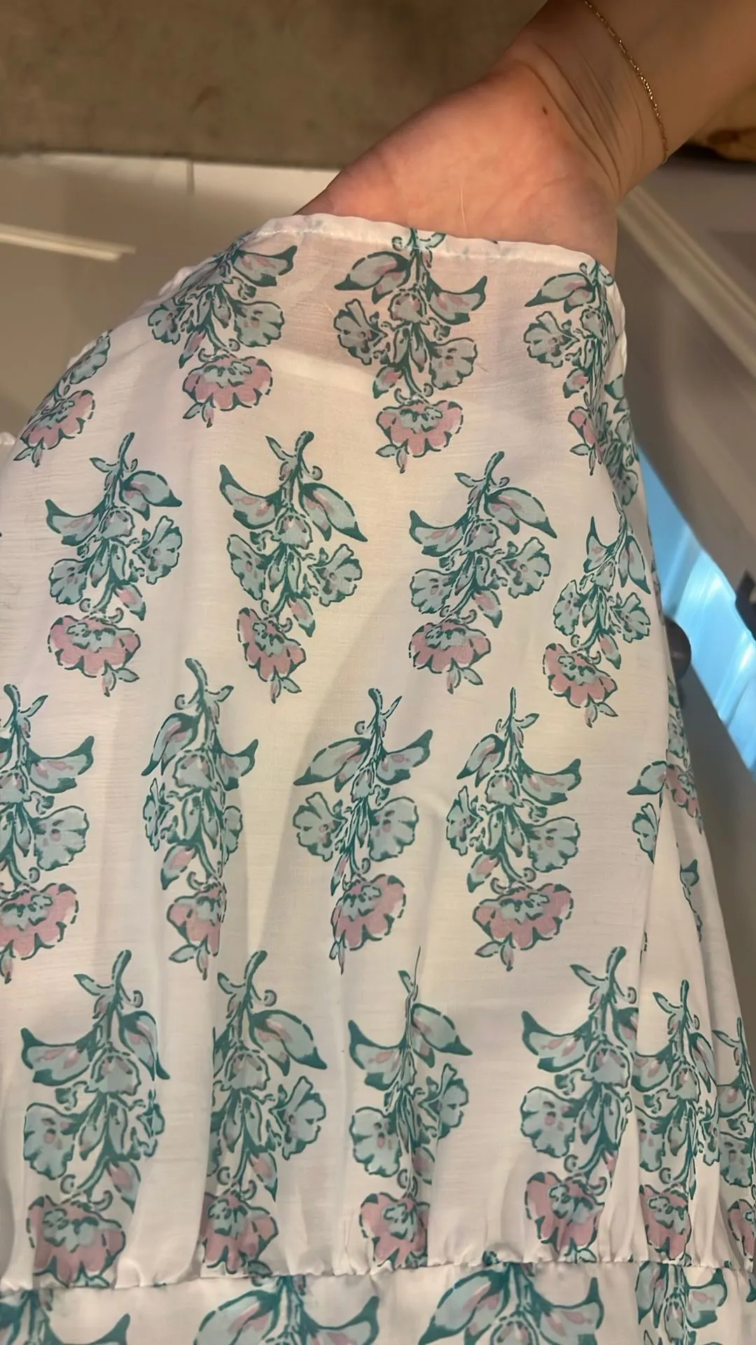 J. Marie Boutique Patterned Dress Green Size M - Image 4