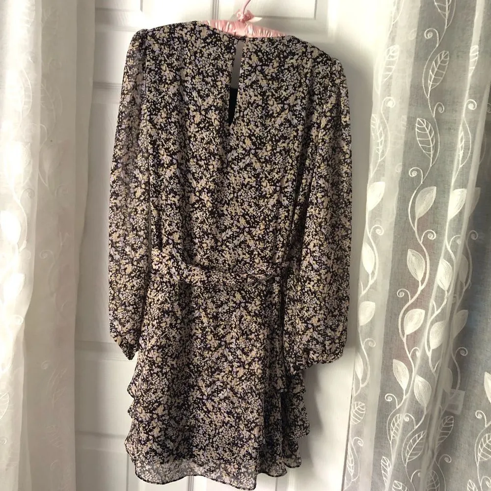 mini ruffles dress, with belt, size medium - Image 7