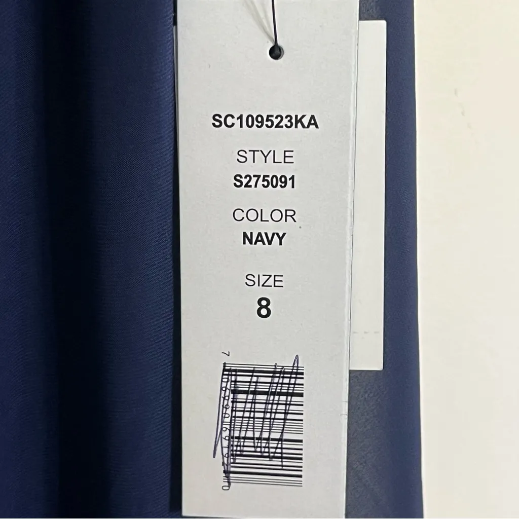 NWT Scarlett Navy Blue Sequins Cape Dress Formal Mother Of The Bride‎ Size 6 - Image 6