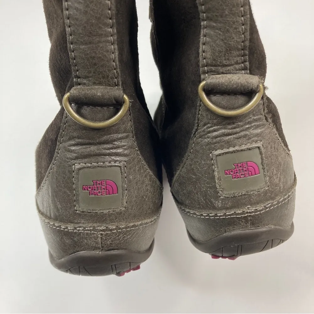 The North Face | Brown Primaloft 200 Gram Insulation Suede Abby Winter Boots - Image 3