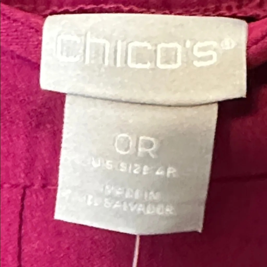 Chico's So Slimming 360 Brigitte Rivet Hem Slim Pants In Orchid Flower Size4 NWT - Image 5