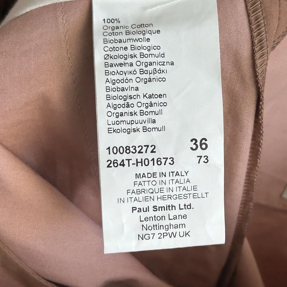 PAUL SMITH PAMTS WOMENS 36 IT / 0 US Trousers Brown Tapered Leg NEW - Image 12