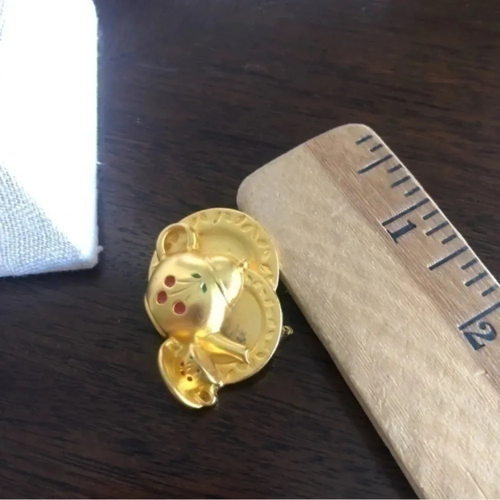 Vintage Tea Cup Set Brooch - Image 4