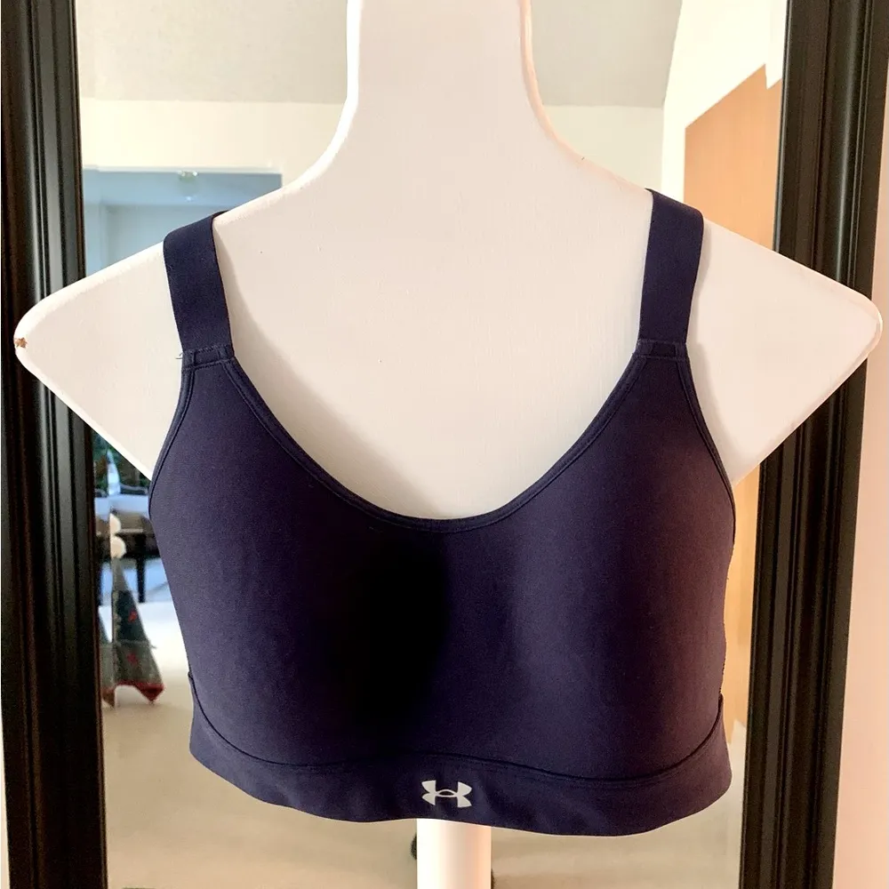 Under Armour Infinity Crossover Navy Blue Sports Bra - Image 2