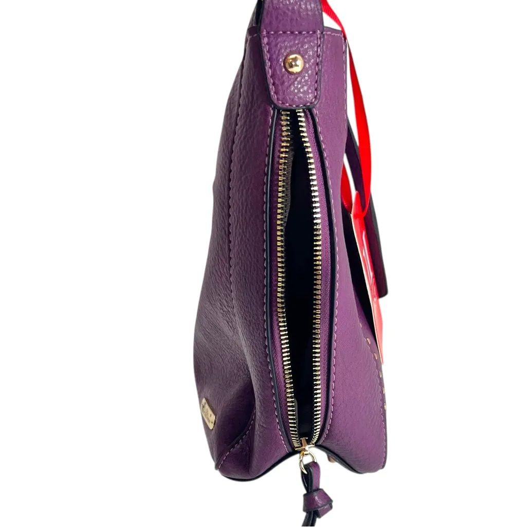 Montana West Studded Hobo Bag with Concealed Carry in Purple and Gold NWT - Image 5