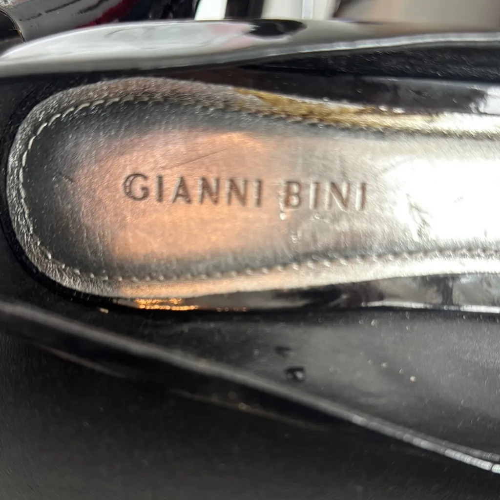 Gianni Bini Black Stiletto Heels with Peep-Toe - Image 2