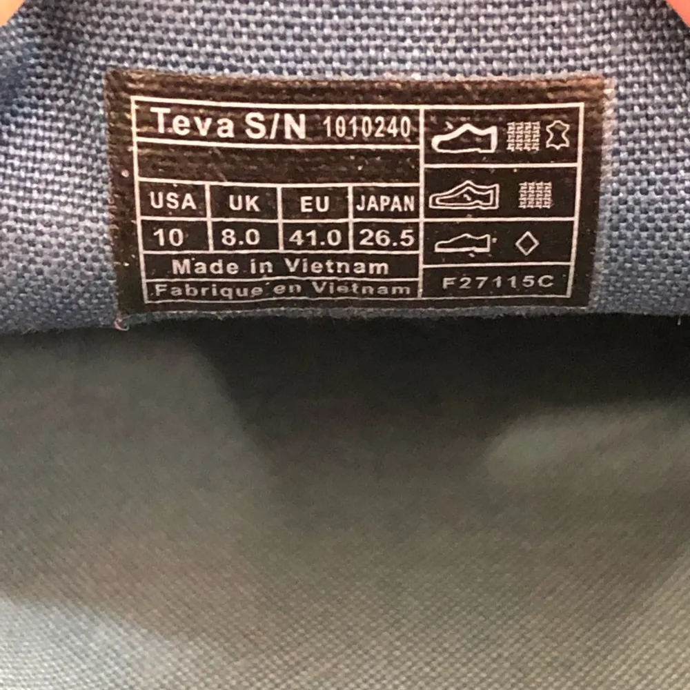 Teva Wander Blue & White Casual Comfort Slip-On Shoes 1010240 Women's Size 10. - Image 10