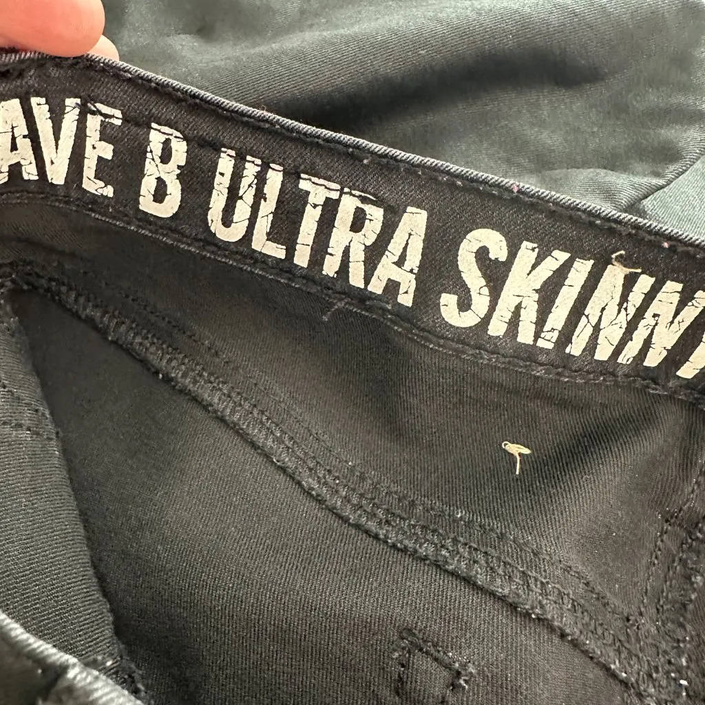 DKNY Jeans Black Shiny Coated Ave B Ultra Skinny Jeans Women's 2 - Image 3