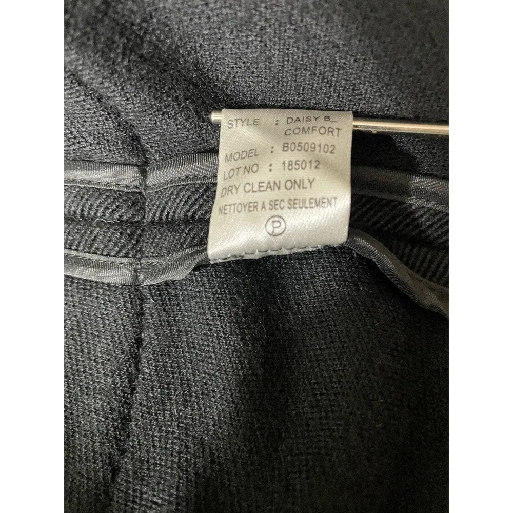 Theory Women's Daisy B Comfort Wool Blend Jacket Black Size P (XS) Tie Waist - Image 11