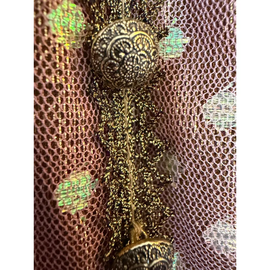 Nanette Lepore Fairy Boho Silk Strapless Floral Maxi Dress Lace Hem Corset Sz 4 - Image 6