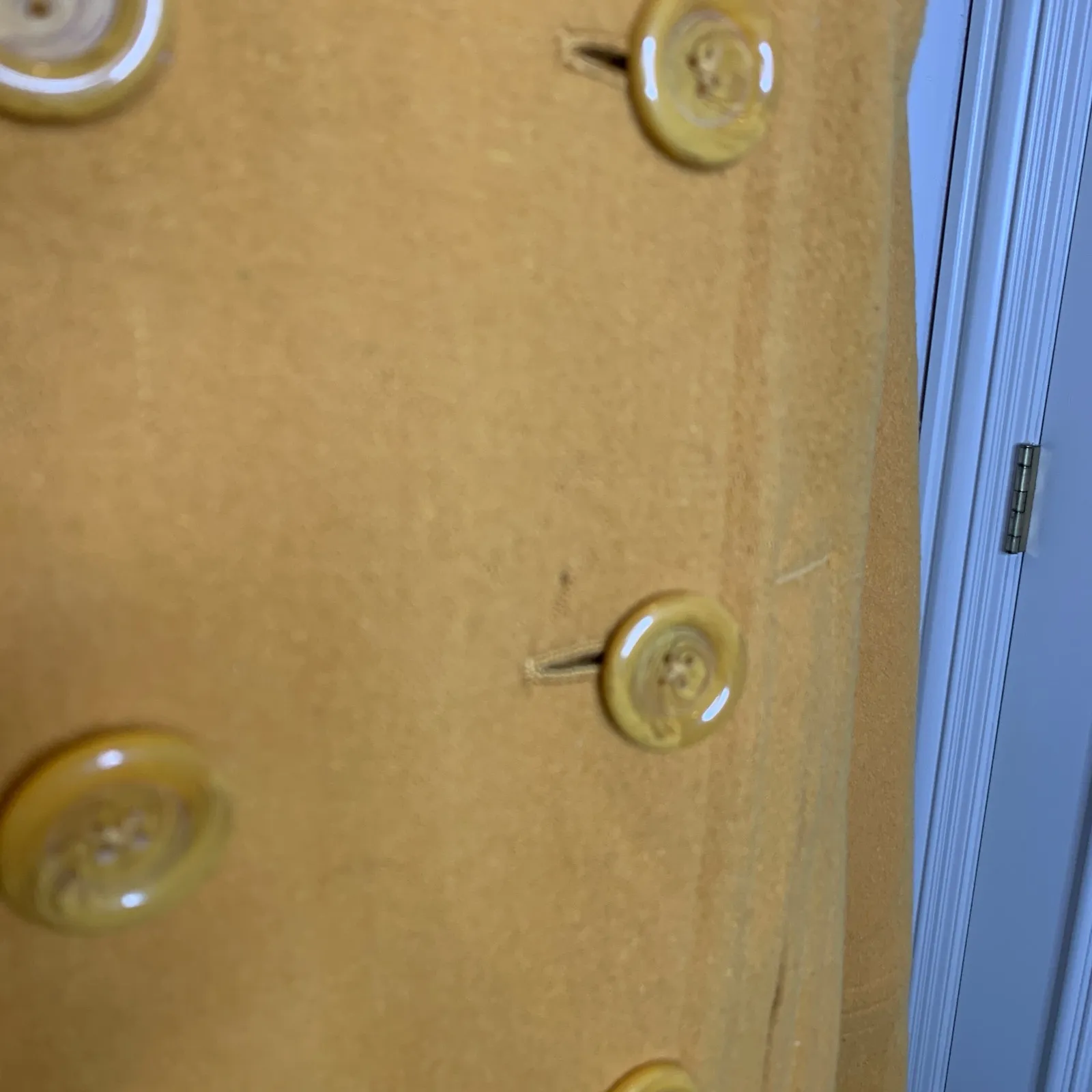 Relativity Mustard Gold PeaCoat Sz Large Double Breasted Wool Blend - Image 11