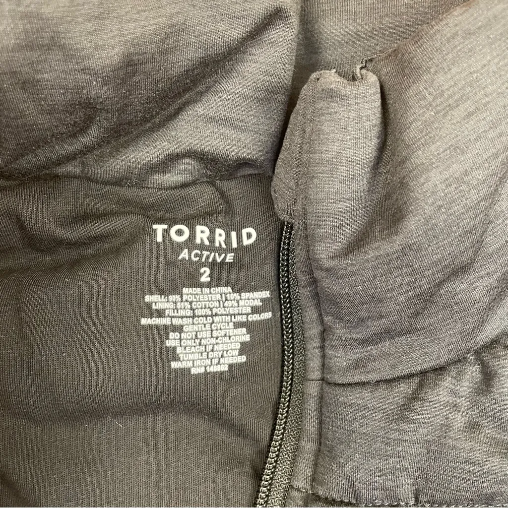 Torrid Super Soft Performance Jersey Knit Stretchy Active Puffer Vest 2X New - Image 8