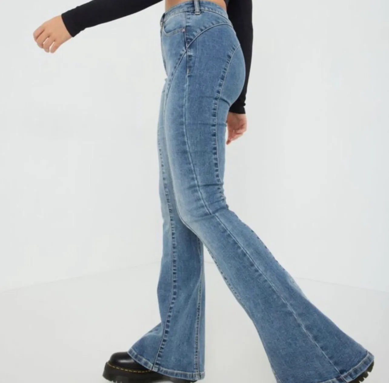 Flare Denim Jeans - Image 4