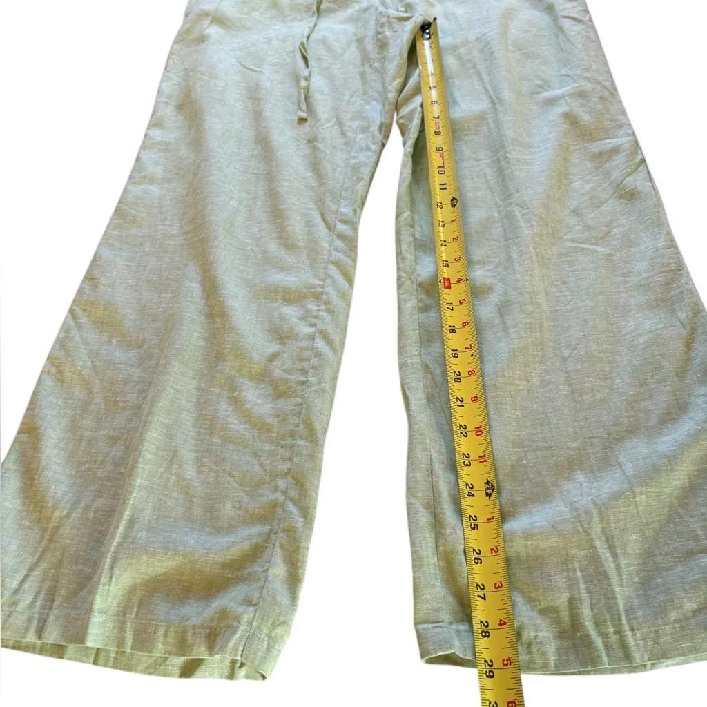 Christopher and Banks Light Green Linen Blend Pants Straight Leg Womens 16 NEW - Image 10