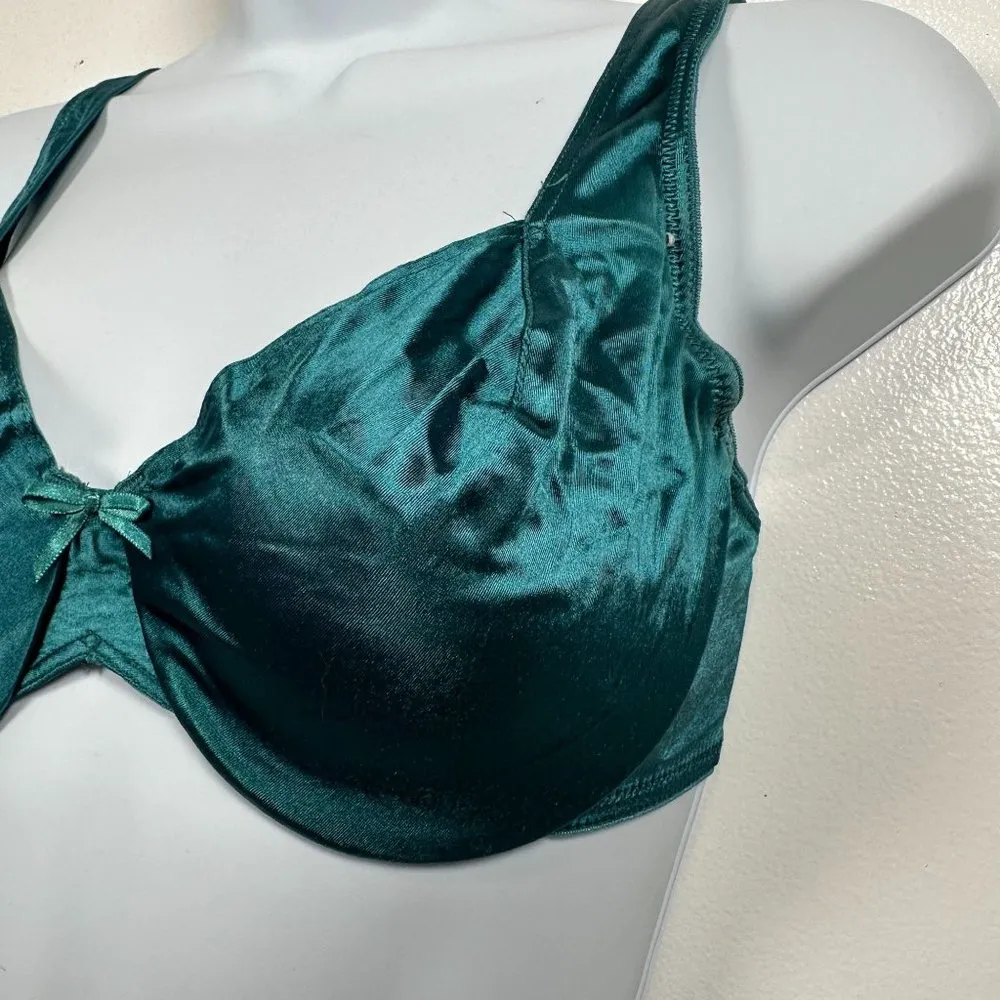 Vintage Maidenform 34D Bra Satin Seduction Stretch Adjustable Straps Nylon Blend - Image 4