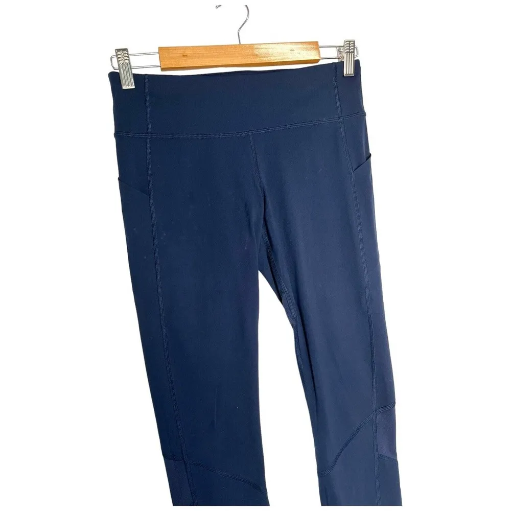 Lululemon Womens 6 Pace Rival Crop Full On Luxtreme 22 Inch W6AVOS Navy Blue - Image 10